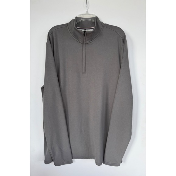 Weatherproof Vintage Gray Quarter Zip Pullover Sweatshirt XL Fleece Lined Hiking - Picture 2 of 7